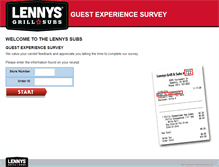 Tablet Screenshot of lennyssurvey.com